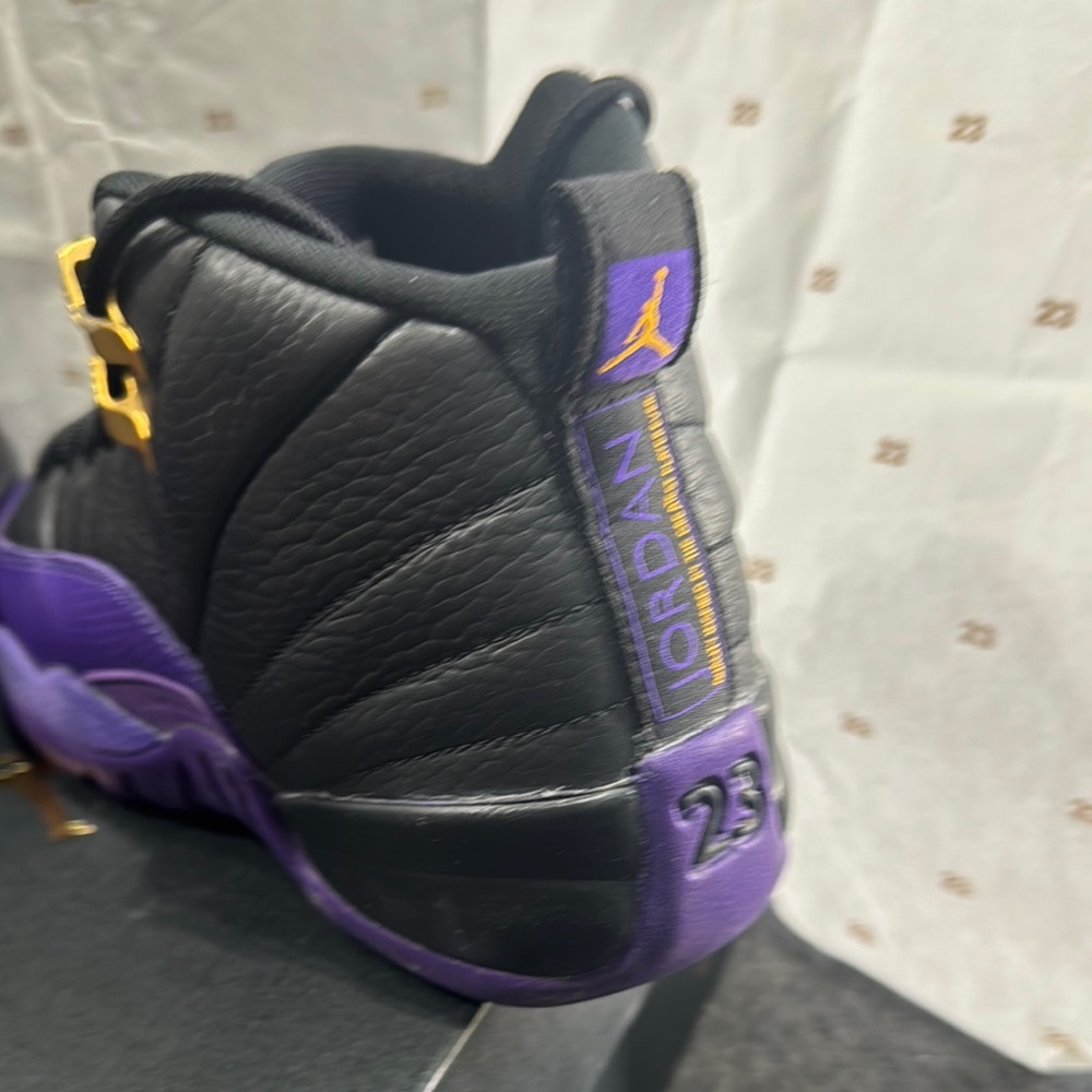 Jordan Boys 3.5Y Shoes Black and Purple - Picture 2 of 7